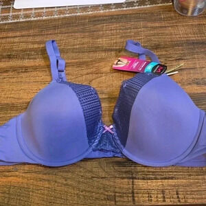 Maidenform Comfort Devotion Embellished Extra Coverage Bra- Stone Crush Blue
